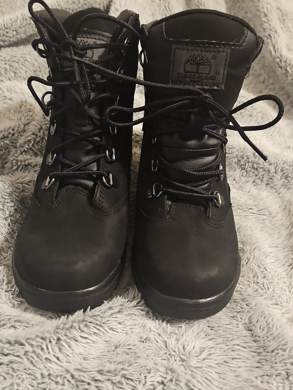 Unisex Timberland Black BOYS Kids 6 /39 WOMEN 8  Lace-Up Boots